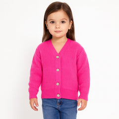 Girls pink cardigan