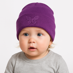 GIRLS BUTTERFLY EMBROIDED CAP