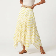 Ladies yellow and dots skirt (Womens)
