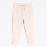 Girls baby pink wool trouser