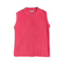 Girls pink sleeveless sweater