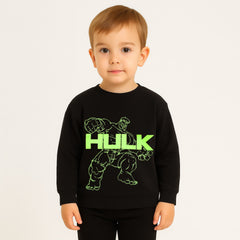 Boy black hulk sweatshirt