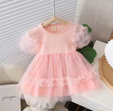 Girls pink fairy frock