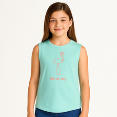 Girls green flymingo sando