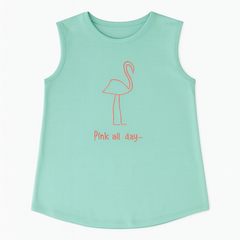 Girls green flymingo sando