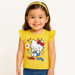 Girls yellow hello Kitty T-shirt