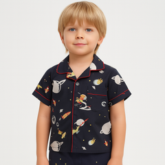 Boys spaceship cotton shirt
