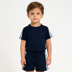 Boys blue and white 2 pc