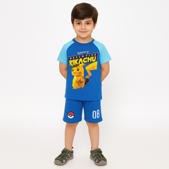 Boys blue pikachu 2pc