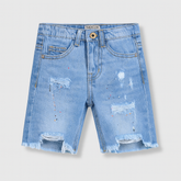 Boys colour abstract denim Jean's