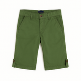Boys olive cotton shorts