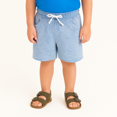 Girls blue and white lining shorts