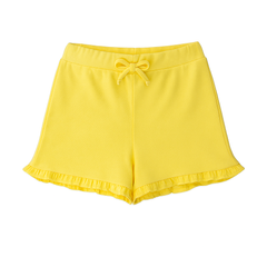 Girls yellow frill shorts