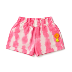 Pink TYE N DYE short