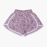 purple snoopy short