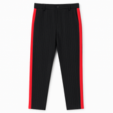 black dress pant with side stripe red