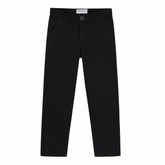 Boys black denim stretch pant