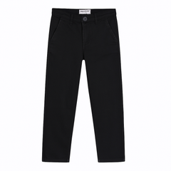 Boys black denim stretch pant