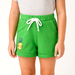 GIRLS GREEN PINEAPPLE SHORT