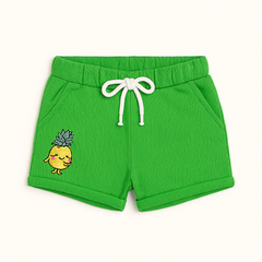 GIRLS GREEN PINEAPPLE SHORT