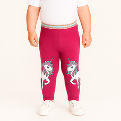 Girls unicorn glitter tights