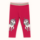 Girls unicorn glitter tights