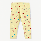 Girls yellow heart tights