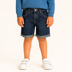 Boys blue denim shorts
