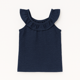 Girls blue neck style shirt (Last Chance)