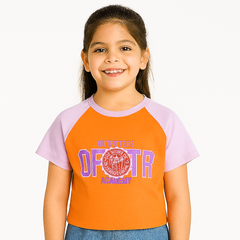 Girls orange OFTR T-Shirt