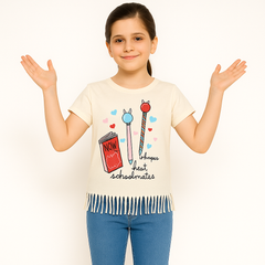 Girls whoops Frill T-Shirt