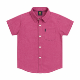 Boys pink check casual shirt