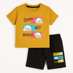 Boys mustard bear 2pc