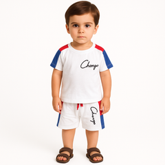 Boys white Chang 2pc