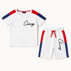 Boys white Chang 2pc