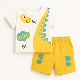 Boys yellow Dino 2pc