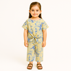 Girls yellow pollen skate fish suit