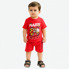 Boys red Mario 2pc