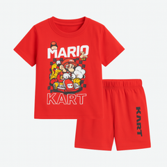 Boys red Mario 2pc