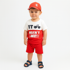 Boys red it wasn’t me 2pc (Summer)