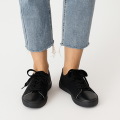 Ladies black sneakers