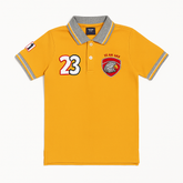 Boys yellow eagle polo shirt