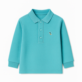 Blue polo shirt