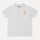 Boys white polo shirt
