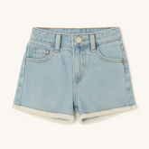 Girls light denim shorts