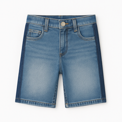 Boys side stripe denim shorts