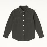 Boys gray pocket style casual shirt