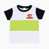 Boys green and white sunshine t-shirt (Last Chance)