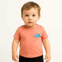 Boys pink bus t-shirt