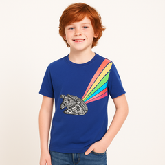 Boys rainbow star war T-Shirt